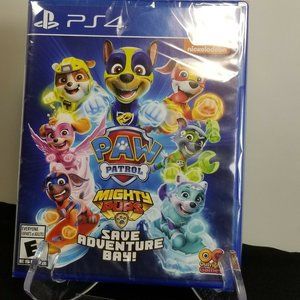 PAW Patrol Mighty Pups Save Adventure Bay - PS4 - New Sealed Pkg.